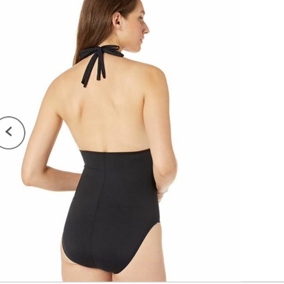 La Blanca Island Goddess V-Neck Halter neck One Piece Swimsuit - Picture 2 of 4